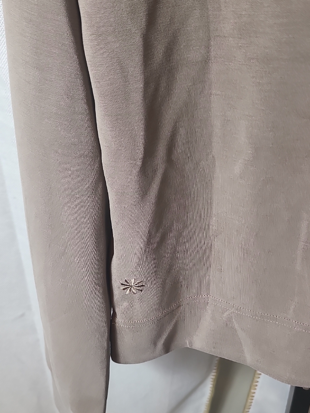 Athleta | Seasoft Quarter Zip in Taupe Size XXS Oversized - Picture 5 of 5